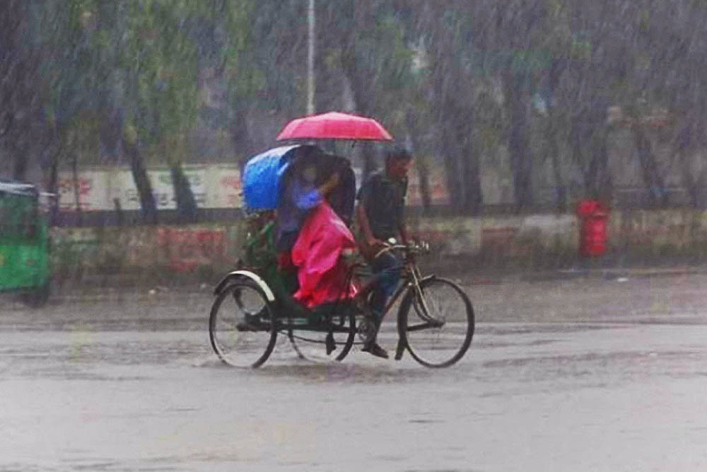 ঢাকাসহ চার বিভাগে বজ্রসহ বৃষ্টির পূর্বাভাস