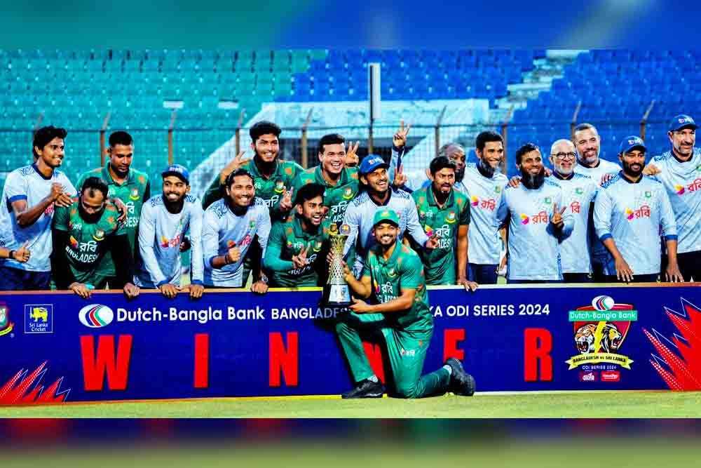 তানজিদের ফিফটি ও রিশাদের ঝড়ে ওয়ান-ডে ক্রিকেটের সিরিজ জয় বাংলাদেশের
