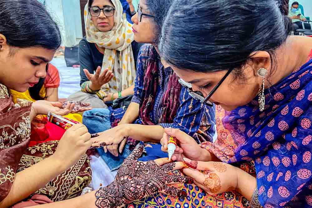 জাতীয় প্রেসক্লাবে স্টাইল মেহেদী উৎসব