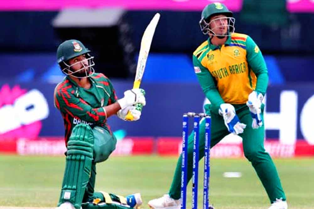 শ্বাসরুদ্ধকর ম্যাচে দক্ষিণ আফ্রিকার কাছে ৪ রানে হারল বাংলাদেশ