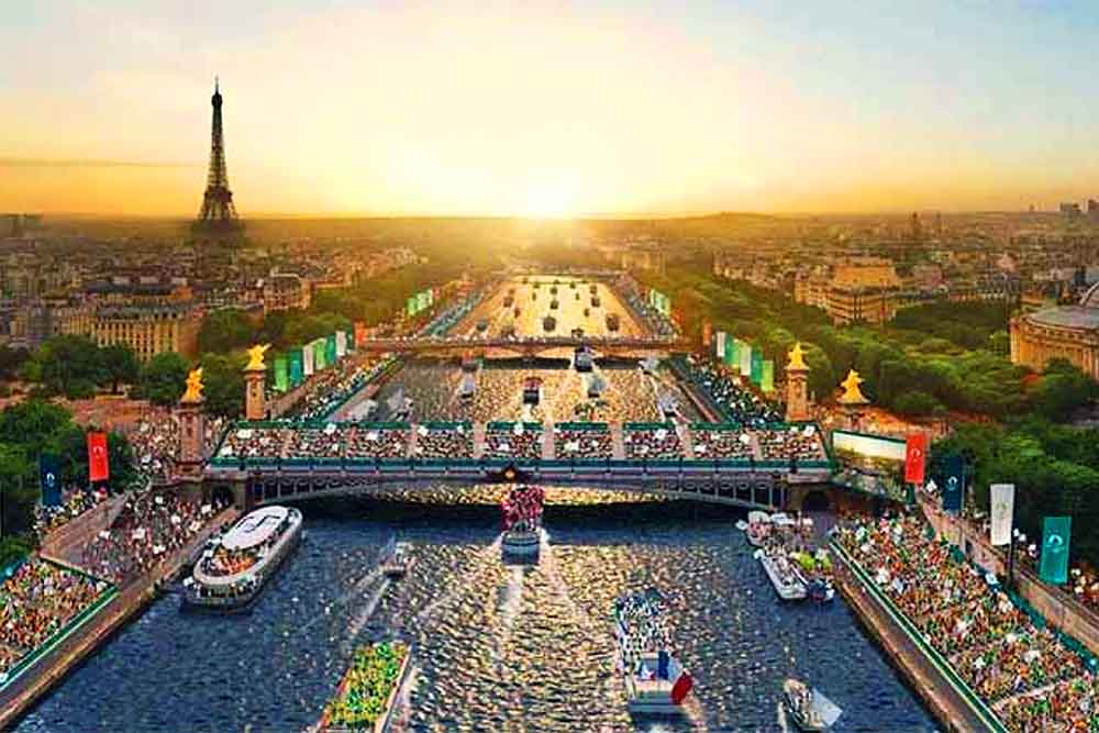 সিন নদীতে প্যারিস অলিম্পিকের উদ্বোধনী অনুষ্ঠান