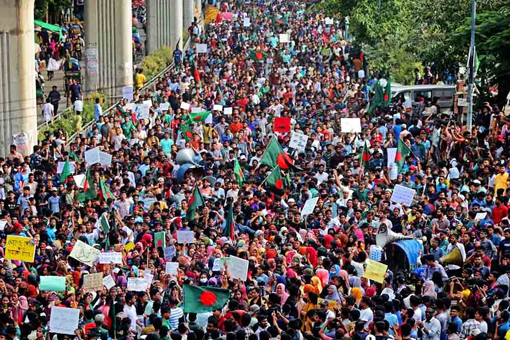 আজ বৈষম্যবিরোধী ছাত্র আন্দোলনের ‘লং মার্চ টু ঢাকা’