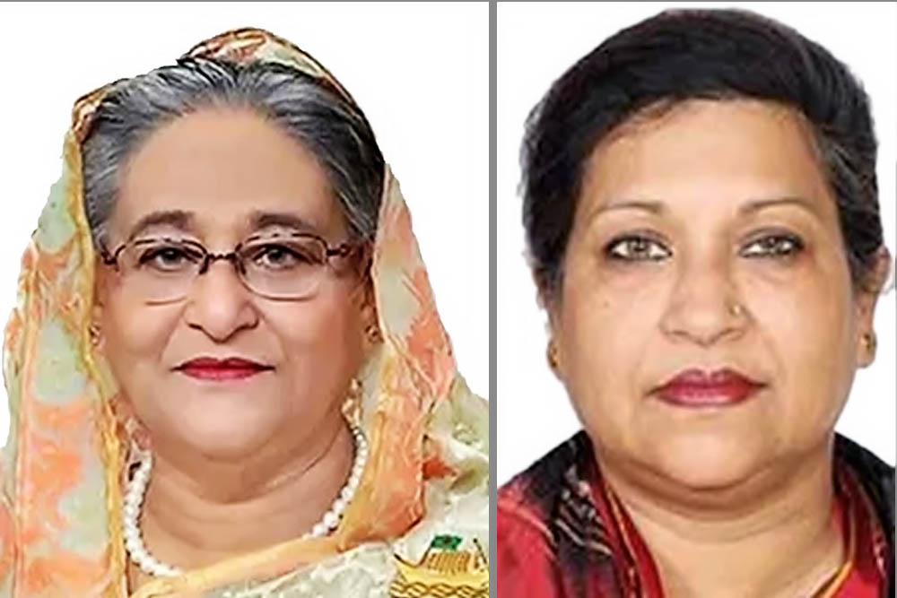 দেশ ছাড়লেন শেখ হাসিনা ও শেখ রেহানা