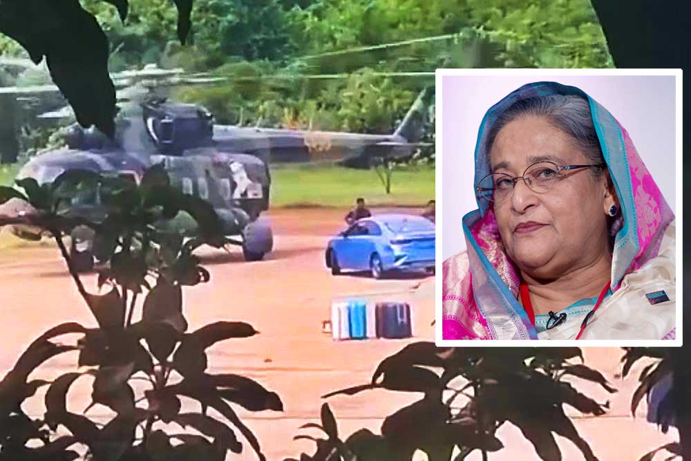 শেখ হাসিনাকে বহনকারী ফ্লাইটের অবস্থান যেভাবে গোপন রাখা হয়