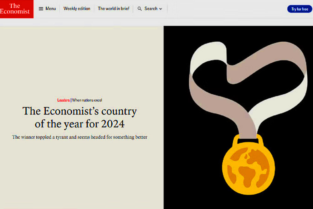 দ্য ইকোনমিস্টের বর্ষসেরা দেশ বাংলাদেশ