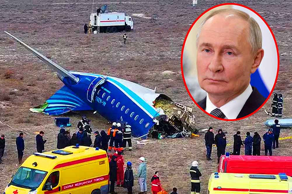 আজারবাইজানের বিমান বিধ্বস্তের ঘটনায় ক্ষমা চাইলেন পুতিন