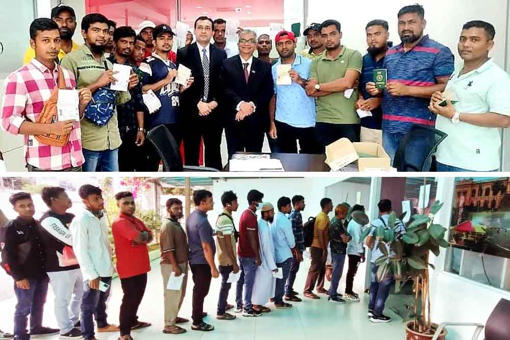 মালয়েশিয়ায় ৭ দিনে বাংলাদেশ হাইকমিশনের ১০ হাজারের বেশি পাসপোর্ট বিতরণ