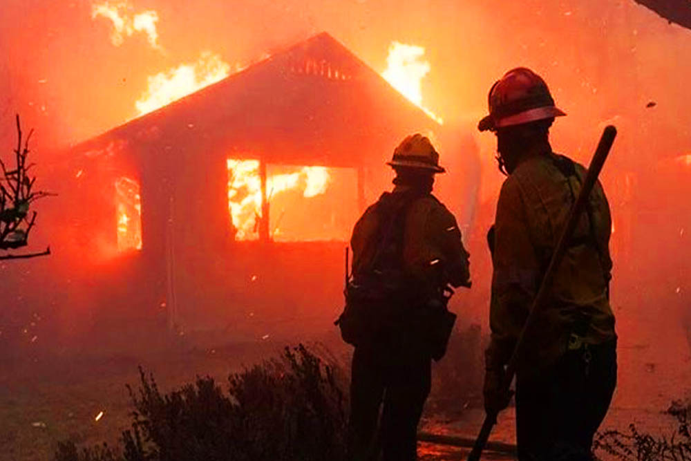 লস অ্যাঞ্জেলেসে দাবানলের মধ্যে লুটপাট চালাতে ছদ্মবেশ ধারণ