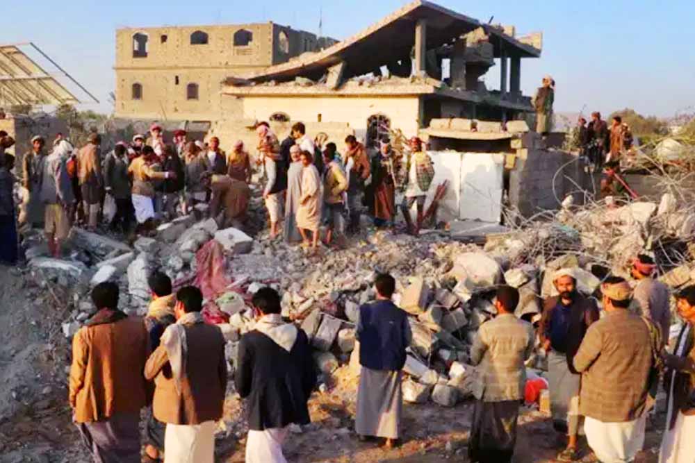 মার্কিন বিমান হামলায় ইয়েমেনে ১৬ হুথি সদস্য নিহত