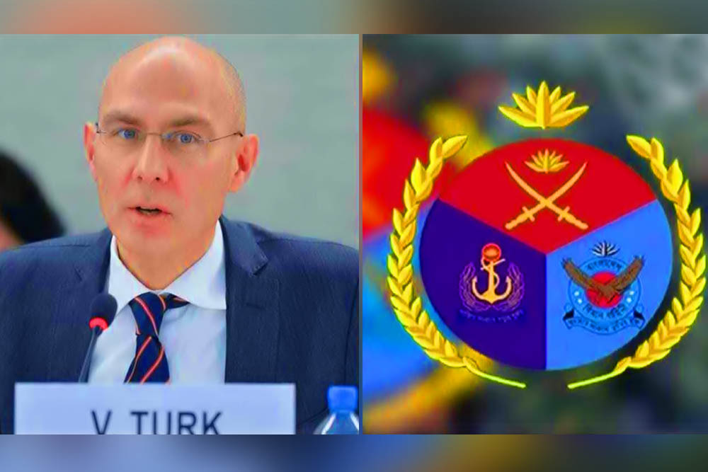 ভলকার তুর্কের মন্তব্যের প্রতিক্রিয়া জানালো সেনাবাহিনী