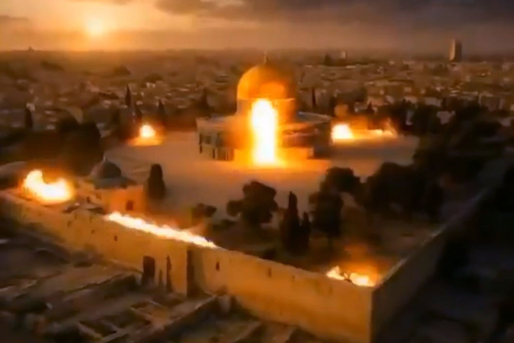 আল-আকসা ধ্বংসের এআই ভিডিও প্রচার, আরব বিশ্বের ক্ষোভ