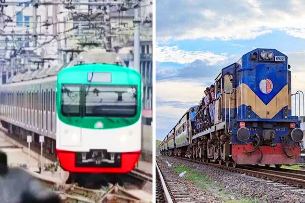 ঈদের ছুটি কাটিয়ে মেট্রোরেল ও আন্তঃনগর ট্রেন চলাচল শুরু