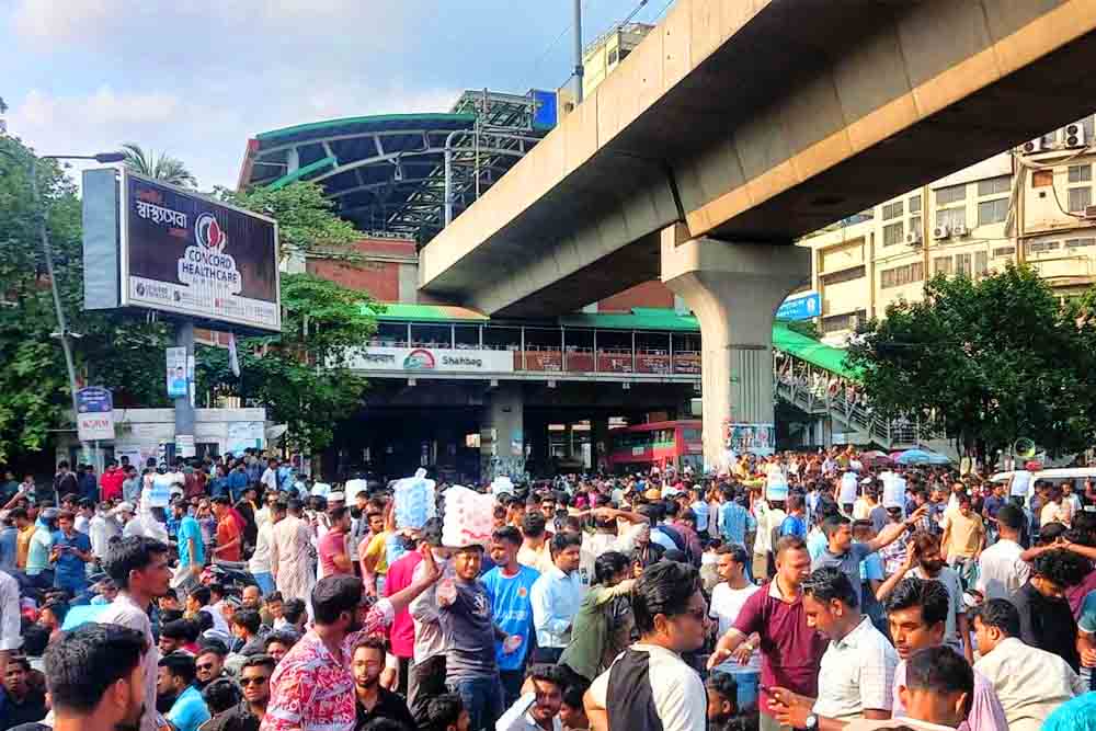 সাম্য হত্যার বিচার দাবিতে ছাত্রদলের শাহবাগ অবরোধ