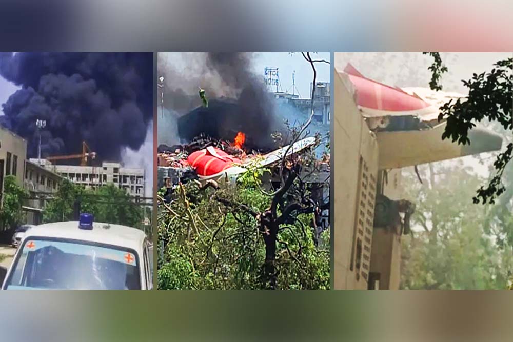 ভারতে ২৪২ যাত্রী নিয়ে বিধ্বস্ত লন্ডনগামী উড়োজাহাজ