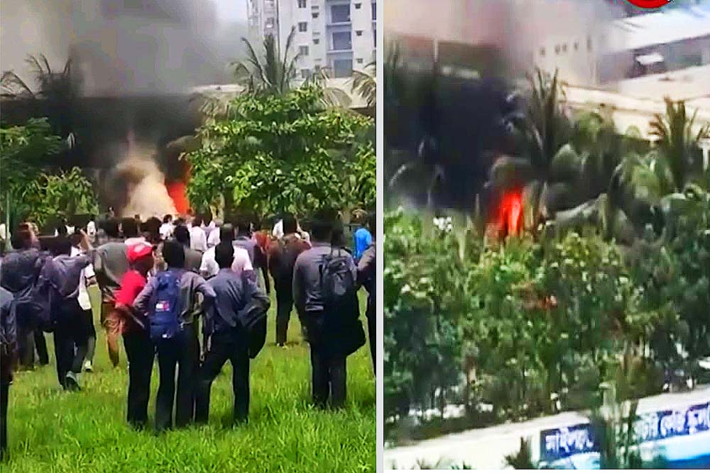 উত্তরায় বিমান বিধ্বস্তের ঘটনায় নিহত ১৯, আহত অর্ধশতাধিক