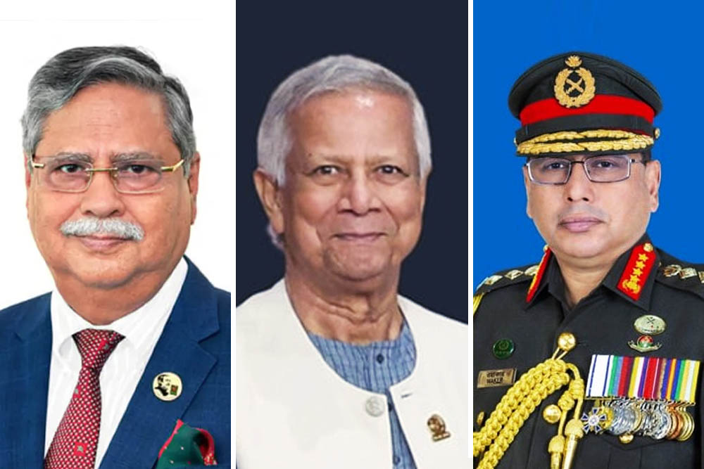 রাষ্ট্রপতি ও প্রধান উপদেষ্টার সঙ্গে সেনাপ্রধানের সাক্ষাৎ