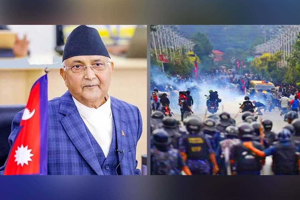 বিক্ষোভের মুখে নেপালের প্রধানমন্ত্রীর পদত্যাগ