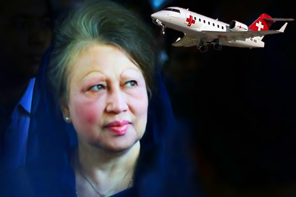 জার্মানি থেকে এয়ার অ্যাম্বুলেন্স আসছে খালেদা জিয়াকে লন্ডন নিতে