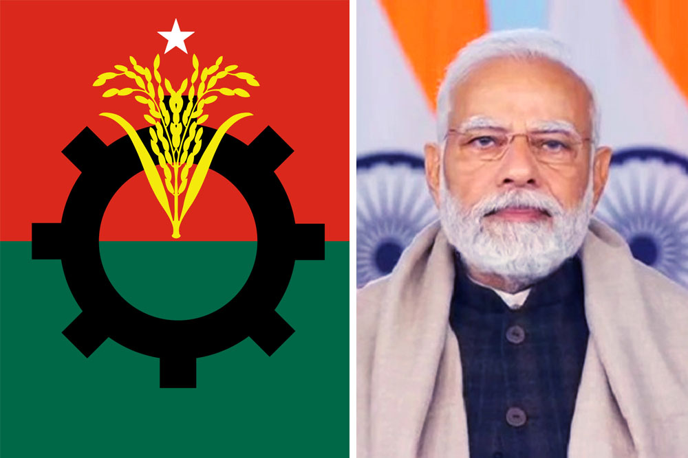 ভারতের প্রধানমন্ত্রী নরেন্দ্র মোদিকে ধন্যবাদ জানালো বিএনপি