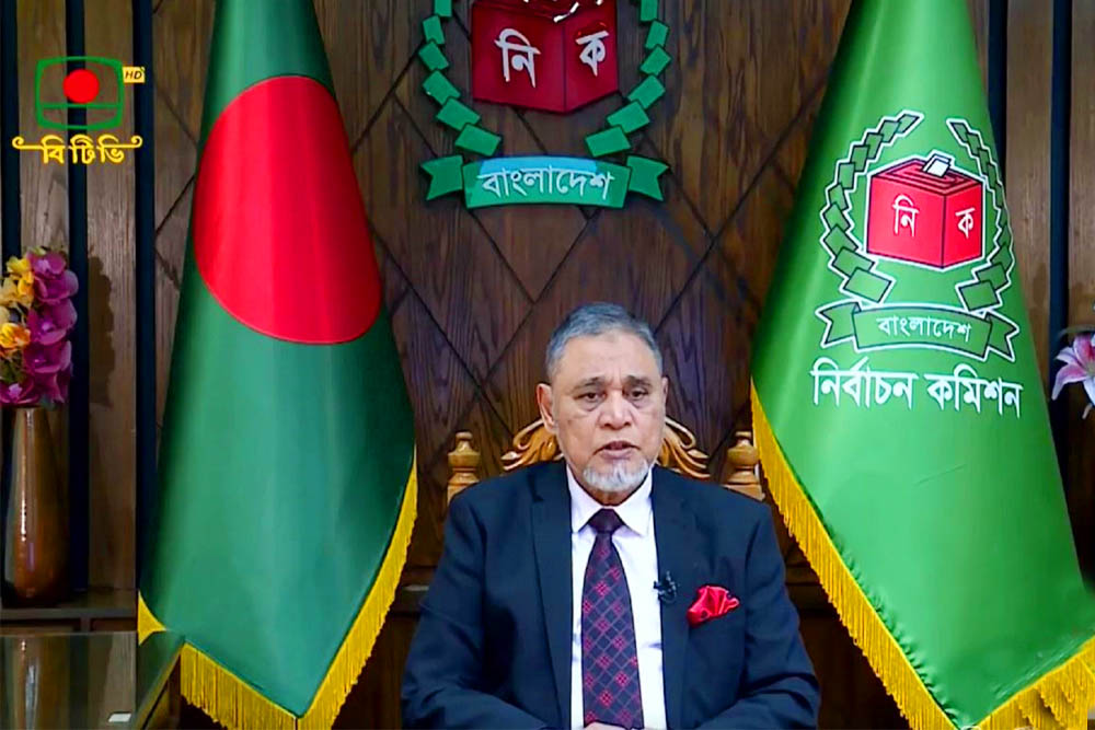 জাতীয় নির্বাচন ১২ ফেব্রুয়ারি: জাতির উদ্দেশে ভাষণে সিইসি