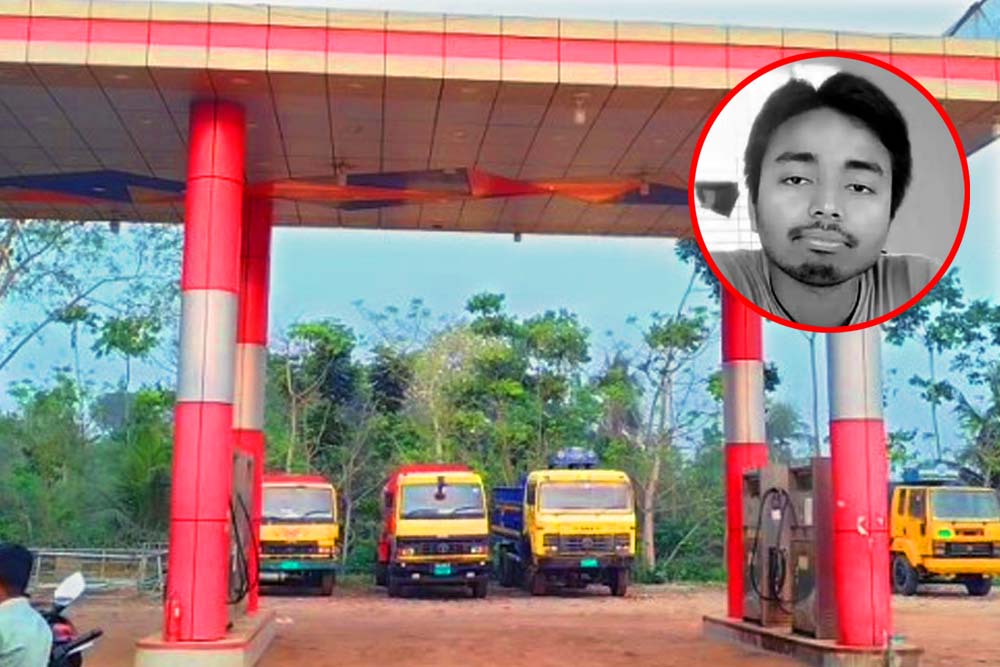 ‘তেল না পেয়ে’ পাম্প ম্যানেজারকে ট্রাকচাপা দিয়ে হত্যার অভিযোগ