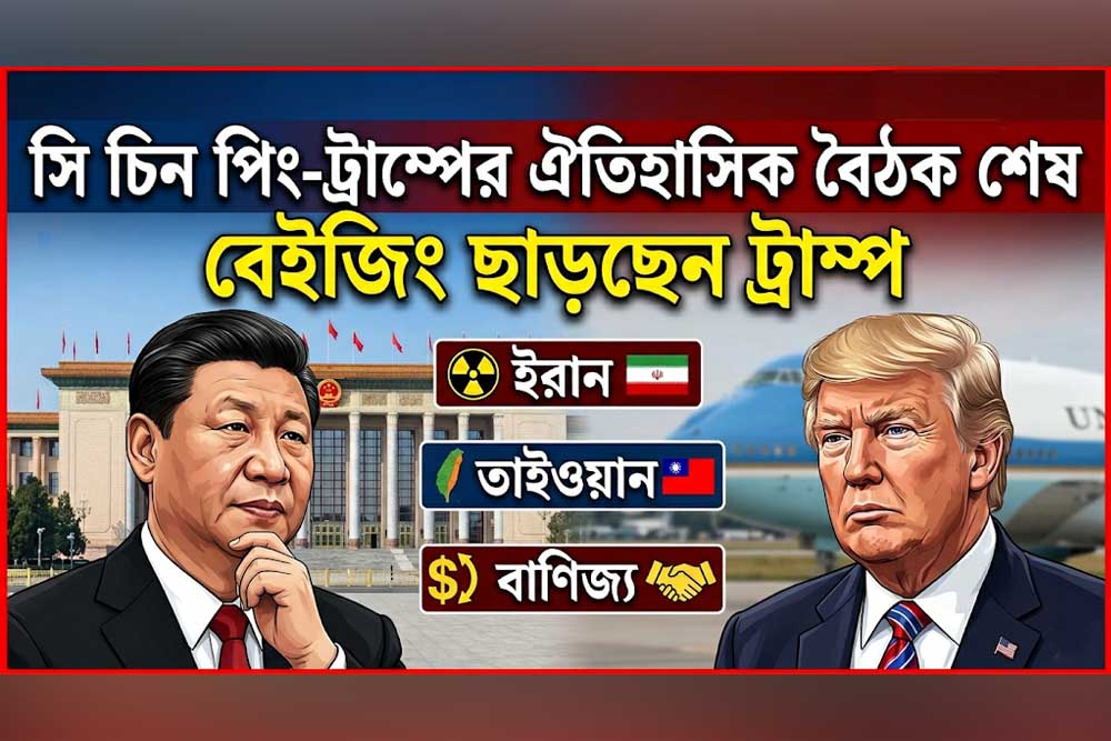 সি চিন পিং এর সঙ্গে বৈঠক শেষে চীন ছাড়ছেন ডোনাল্ড ট্রাম্প – প্রাধান্য পেয়েছে ইরান, তাইওয়ান ও বাণিজ্য ইস্যু