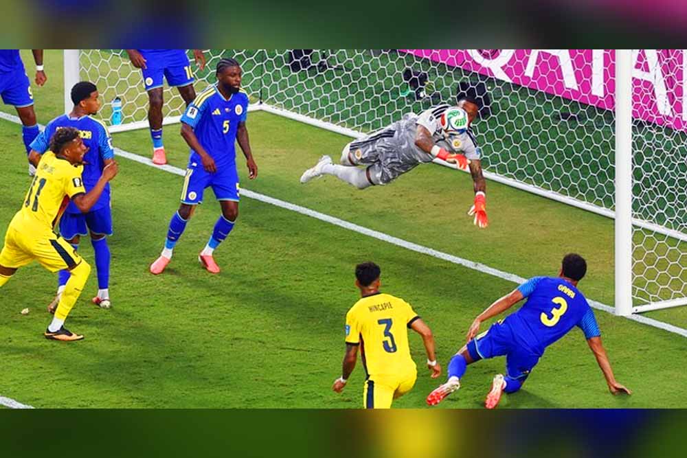 গোলরক্ষকের দৃঢ়তায় ইকুয়েডরকে রুখে দিয়ে প্রথম পয়েন্ট পেলো কুরাসাও