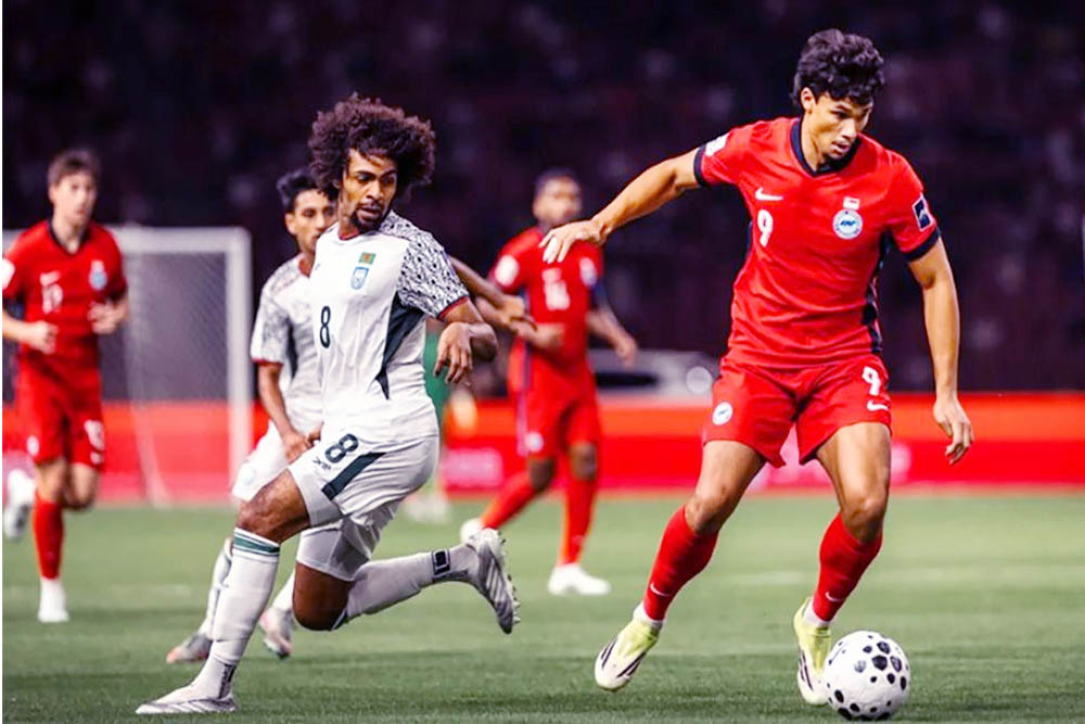 সিঙ্গাপুরের সঙ্গে লড়াই করে হারল বাংলাদেশ