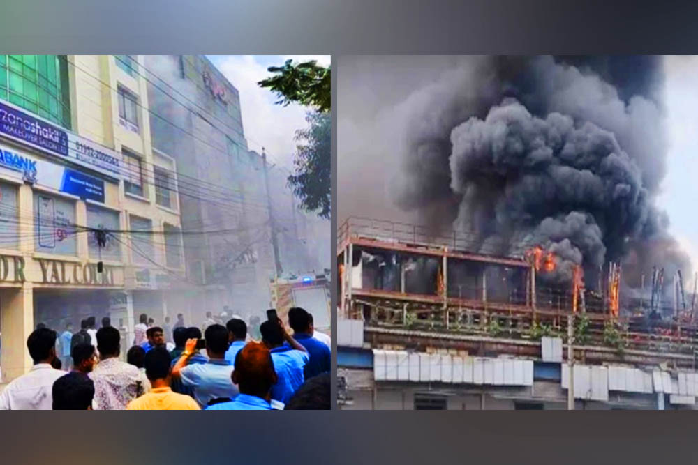 ধানমন্ডি ও মহাখালীর ২ ভবনের আগুন নিয়ন্ত্রণে