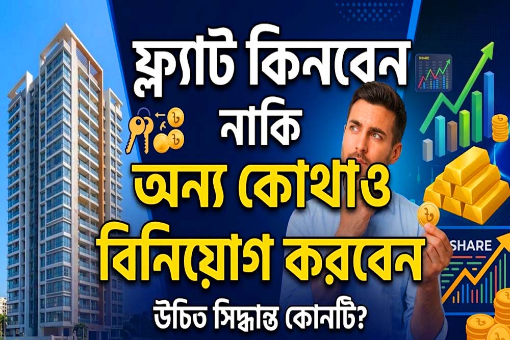 ফ্ল্যাট কিনবেন নাকি অন্য কোথাও বিনিয়োগ করবেন ?