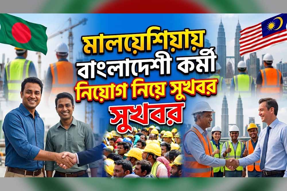 মালয়েশিয়ায় কর্মী নিয়োগ প্রক্রিয়া শুরুর ঘোষণা, যেভাবে হবে কর্মী নিয়োগ