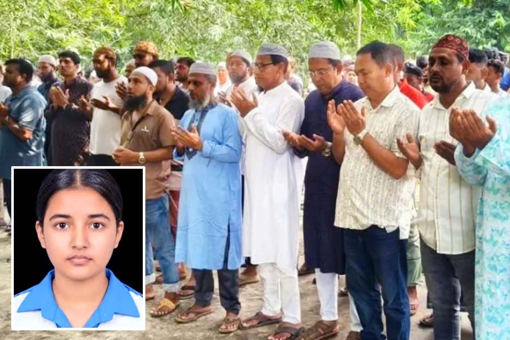 যশোরে তাজমিন চিরনিদ্রায় শায়িত হলো দাদার কবরের পাশে
